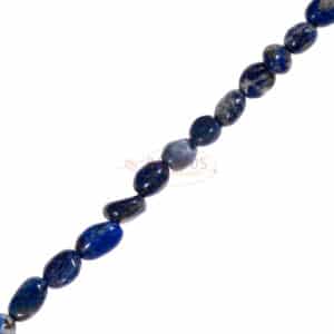 Lapis lazuli nuggets 6 x 8 mm, 1 strand