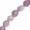 Gemstone selection nugget shiny size selection, 1 strand - Pink tourmaline, 6x8mm