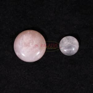 Cabochon quartz rose 8-30 mm, 1 pièce