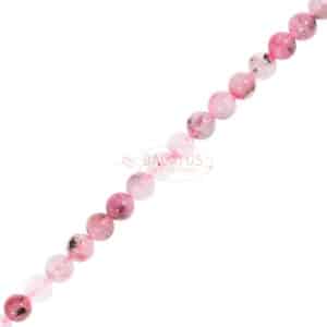 Sakura Quarz Kugel glanz rosa ca. 6mm, 1 Strang