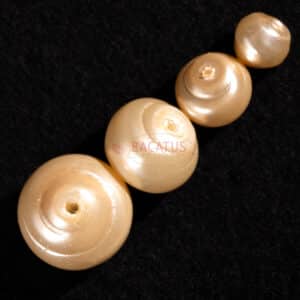 Barock Perlen creme Schnecke ca. 6-12mm, 50 bis 12 Stück